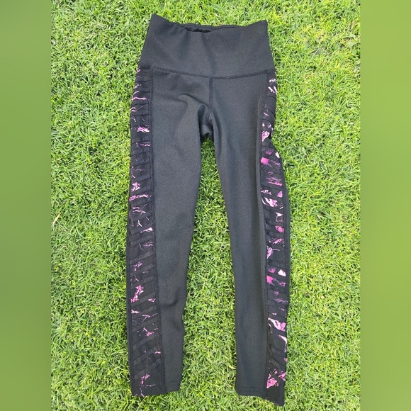 Bsp Pants - BSP Pink and Black Leggings for Athletic Performance Size S